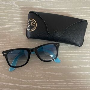 Ray-Ban Black and Blue Sunglasses